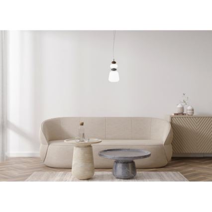 ITALUX - LED luster na lankách EVANS LED/12W/230V 3000K zlatá/biela