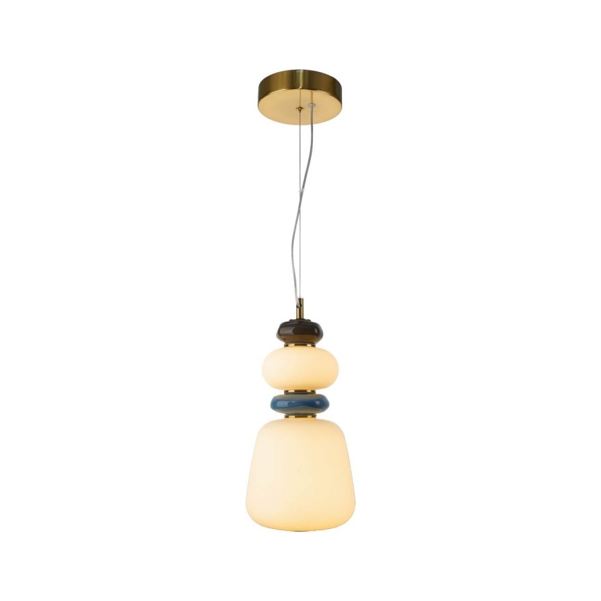 ITALUX - LED luster na lankách EVANS LED/12W/230V 3000K zlatá/biela