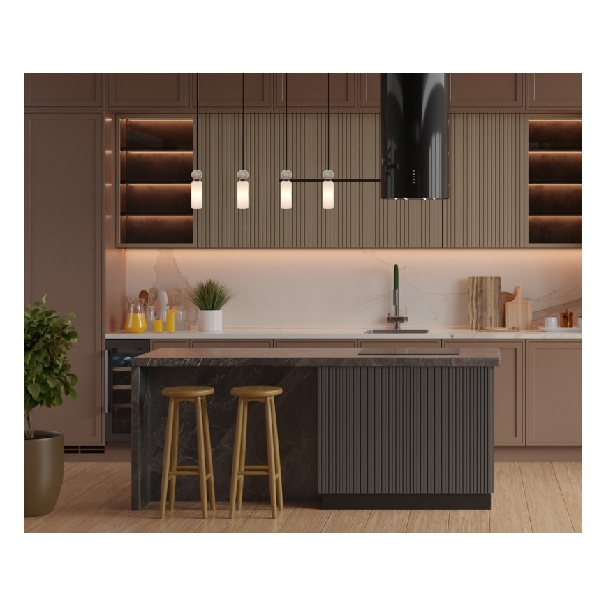 ITALUX - Luster na lanku SANTOS 4xG9/40W/230V čierny