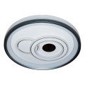 ITALUX - stmievateľné LED stropné svietidlo PORTA LED/40W/230V 3000-6500K priemer 50 cm čierne + diaľkové ovládanie