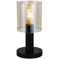 ITALUX - Stolná lampa SARDO 1xE27/40W/230V čierna/zlatá