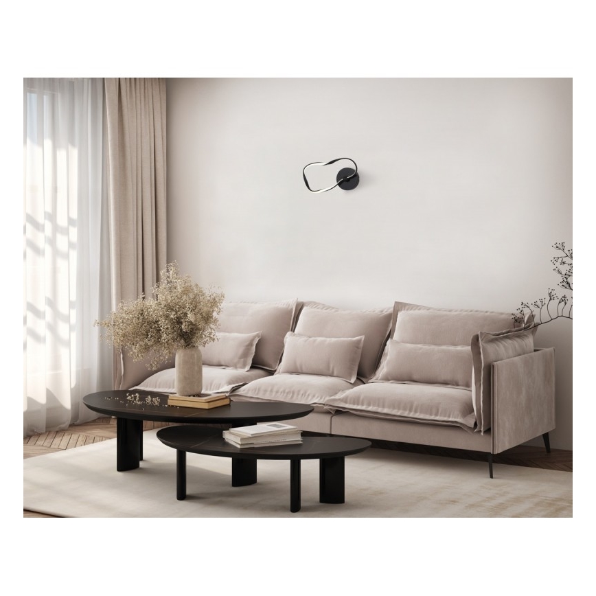 ITALUX - LED Nástenné svietidlo AMAYA LED/20W/230V čierne