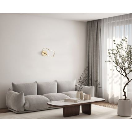 ITALUX - LED nástenné svietidlo AMAYA LED/20W/230V zlaté