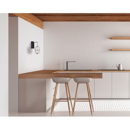 ITALUX - LED nástenné svietidlo ALANI LED/6W/230V 3000K čierna/zlatá