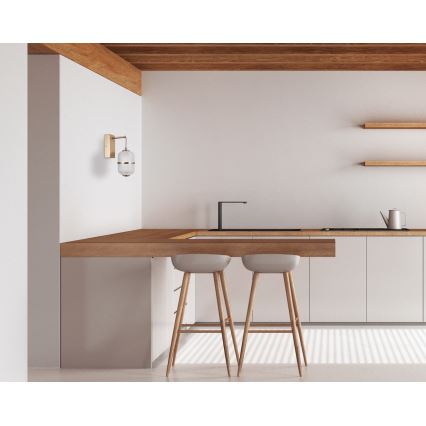 ITALUX - Nástenné LED svietidlo ALANI, 6 W, 230 V, 3000 K, zlaté