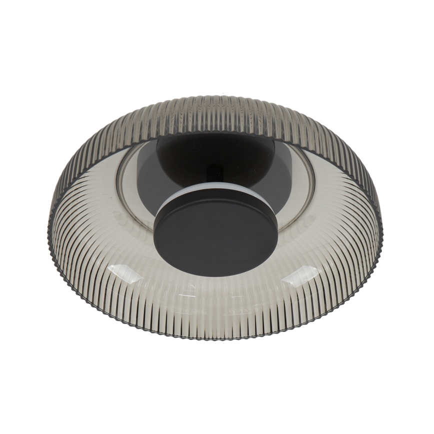 ITALUX - LED stropné svietidlo PASSO LED/8W/230V 3000K pr. 25 cm dymová čierna