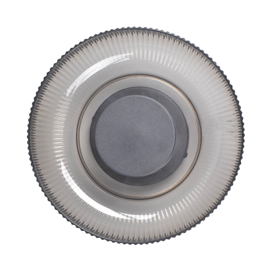 ITALUX - LED stropné svietidlo PASSO LED/8W/230V 3000K pr. 25 cm dymová čierna