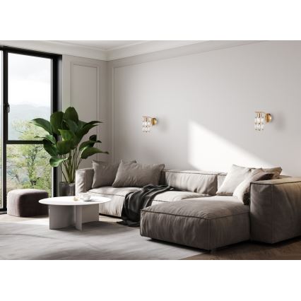 ITALUX - Nástenné svietidlo ALMA 1xE27/40W/230V zlaté