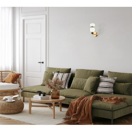 ITALUX - LED nástenné svietidlo EVANS LED/12W/230V 3000K zlaté