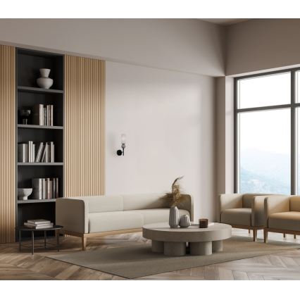 ITALUX - Nástenné svietidlo SANTOS 1xG9/40W/230V čierne