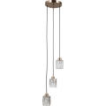 ITALUX - Závesný luster na lane TORNO 3xE14/40W/230V zlatý