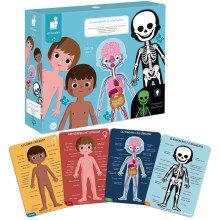Janod - Detské vzdelávacie puzzle 225 ks ľudské telo