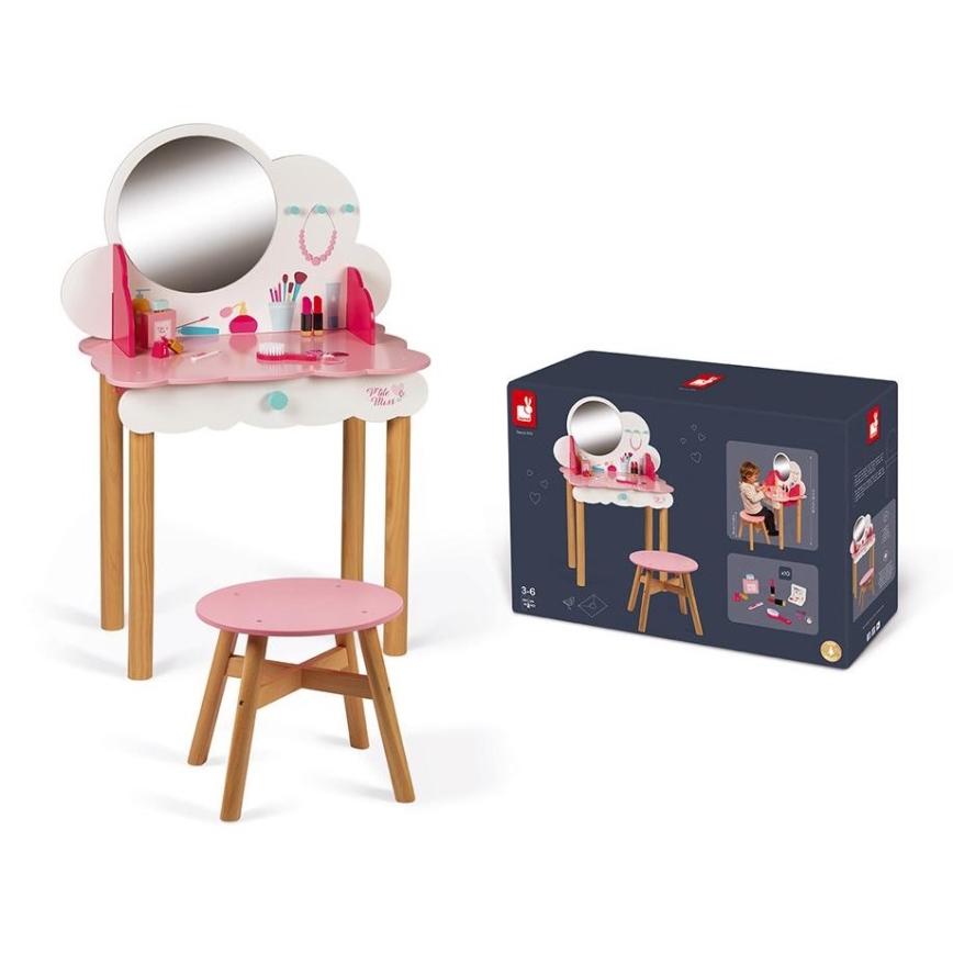 Janod - Detský kozmetický stolík CANDY CHIC