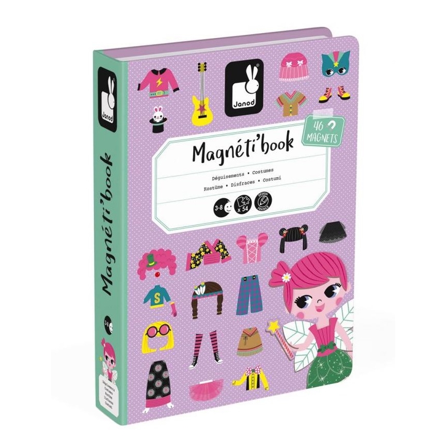 Janod - Magnetická interaktívna sada MAGNETIBOOK dievča