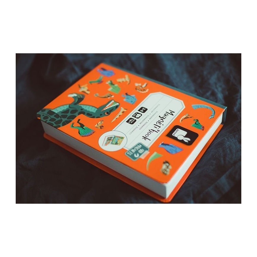 Janod - Magnetická interaktívna sada MAGNETIBOOK dinosaury