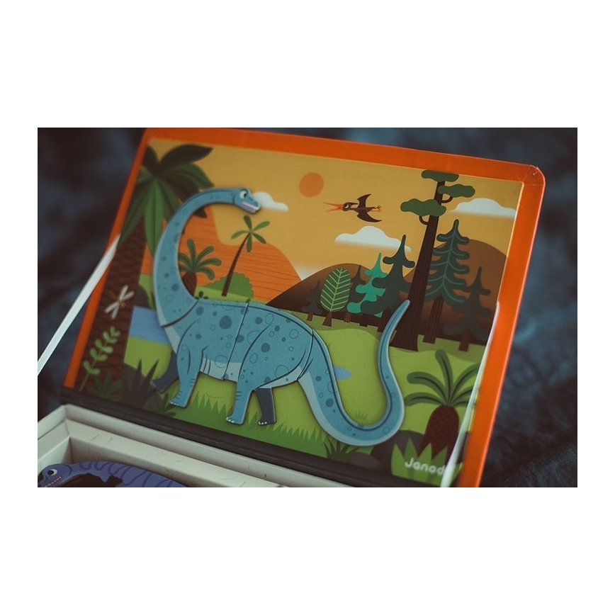 Janod - Magnetická interaktívna sada MAGNETIBOOK dinosaury