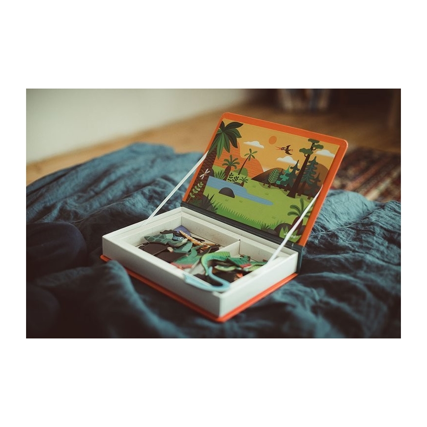 Janod - Magnetická interaktívna sada MAGNETIBOOK dinosaury