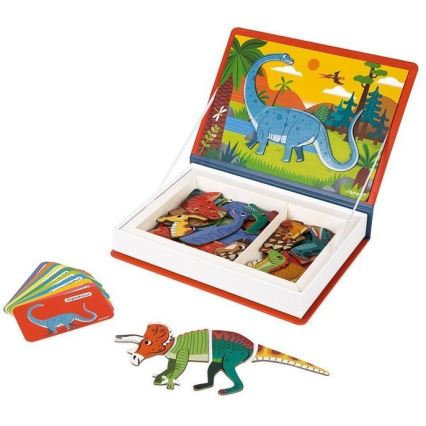 Janod - Magnetická interaktívna sada MAGNETIBOOK dinosaury