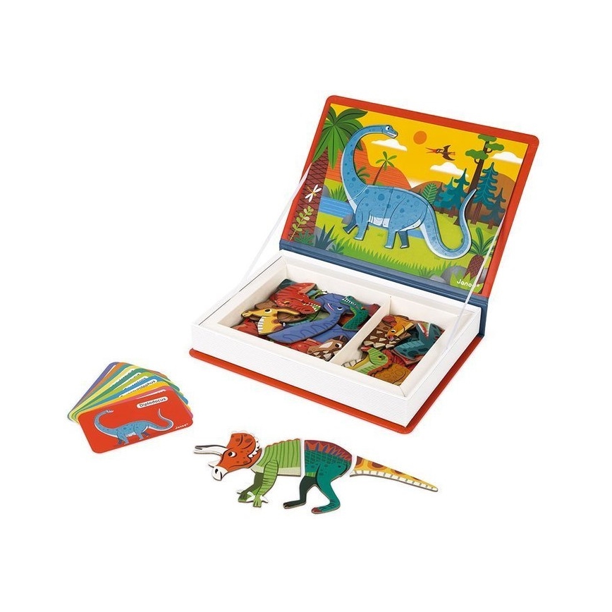 Janod - Magnetická interaktívna sada MAGNETIBOOK dinosaury