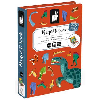 Janod - Magnetická interaktívna sada MAGNETIBOOK dinosaury