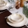 Jedálenská sada 18 ks biela/zelená/žltá/porcelán