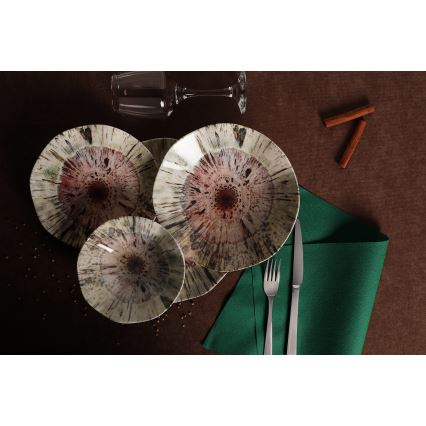 Jedálenská sada 24 ks pestrofarebná/porcelán