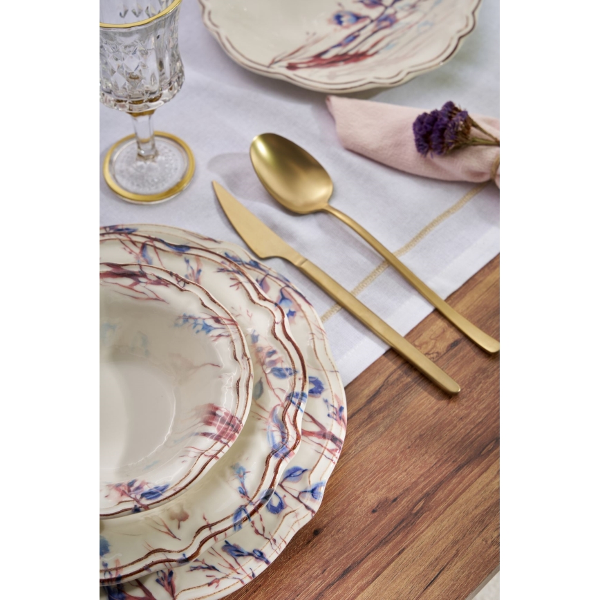 Jedálenská sada 24 ks pestrofarebná/porcelán