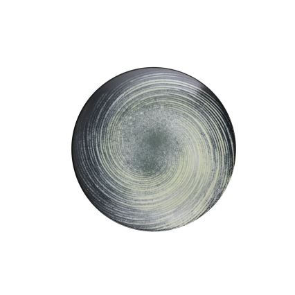 Jedálenská sada 24 ks zelená/čierna/porcelán