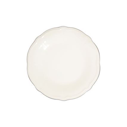 Jedálenská sada 53 ks biela/strieborná/porcelán