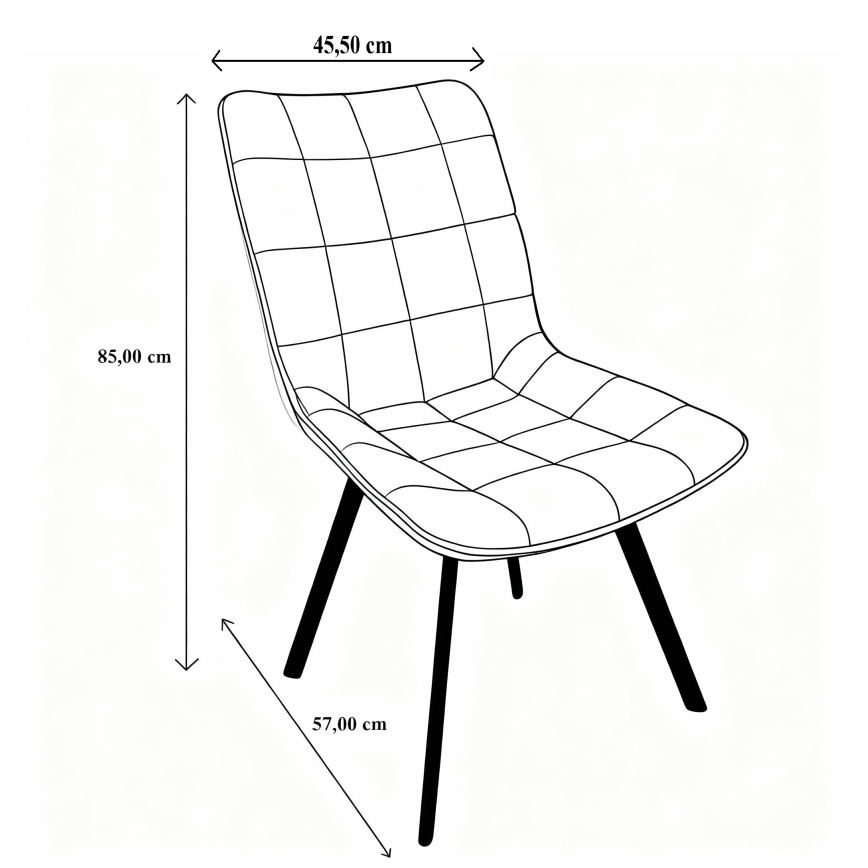 Jedálenská stolička ADINA béžová