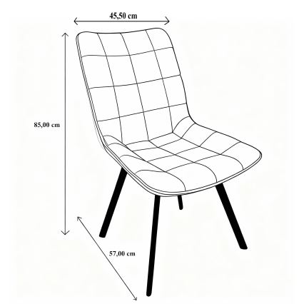 Jedálenská stolička ADINA zelená