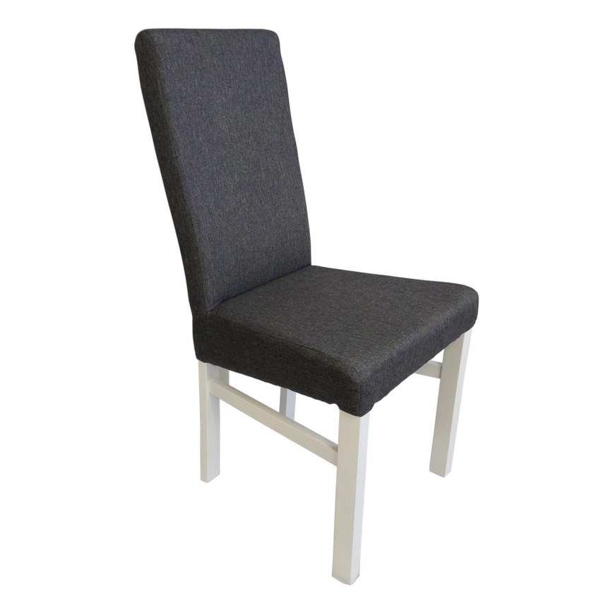 Jedálenská stolička ALISON sivá/biela