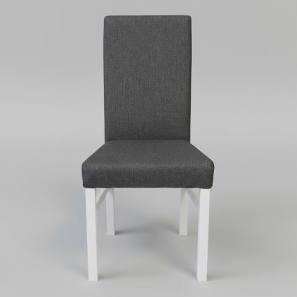 Jedálenská stolička ALISON sivá/biela