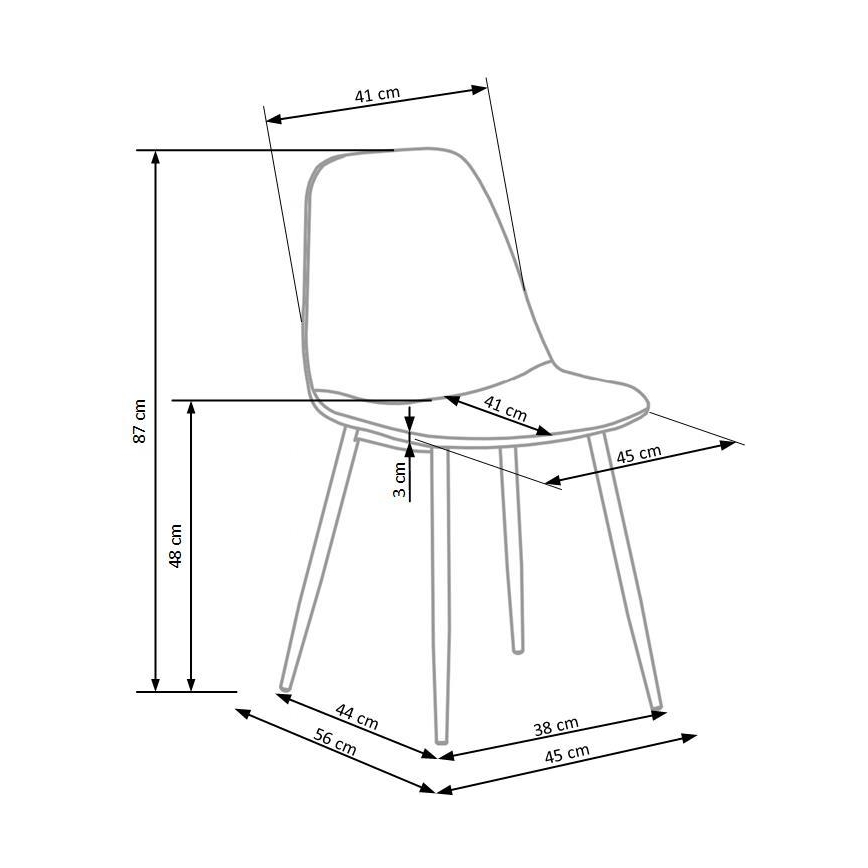 Jedálenská stolička KINDREL 1 ks tmavozelená