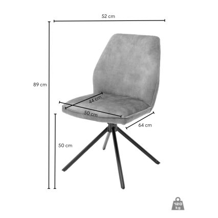 Jedálenská stolička NEXORO 1 ks antracit