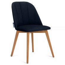 Jedálenská stolička RIFO 86x48 cm tmavomodrá/buk