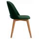 Jedálenská stolička RIFO 86x48 cm tmavozelená/svetlý dub