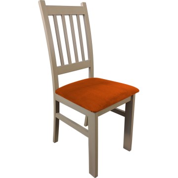 Jedálenská stolička SIMON buk/oranžová