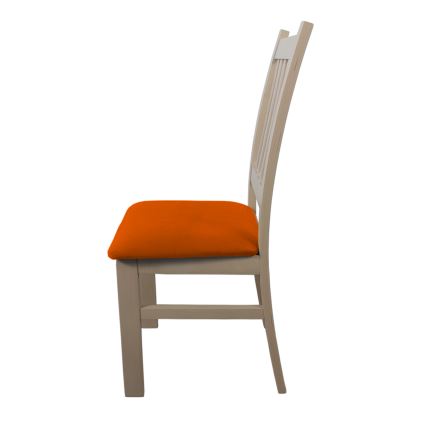 Jedálenská stolička SIMON buk/oranžová