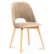 Jedálenská stolička TINO 86x48 cm béžová/svetlý dub
