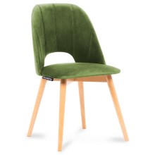 Jedálenská stolička TINO 86x48 cm svetlozelená/buk