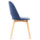 Jedálenská stolička TINO 86x48 cm tmavomodrá/svetlý dub