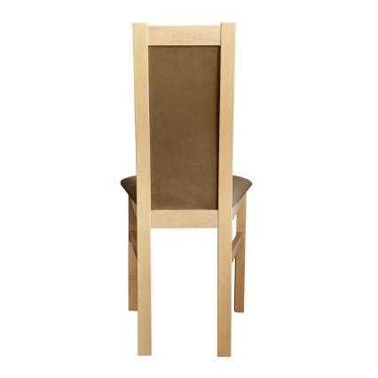 Jedálenská stolička ZOE buk/hnedá