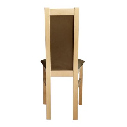 Jedálenská stolička ZOE buk/tmavohnedá