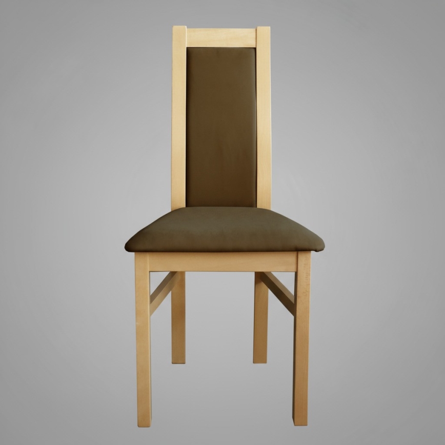 Jedálenská stolička ZOE dub/tmavohnedá