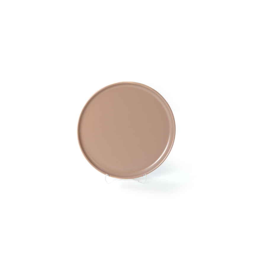 Jedálenská súprava 18 ks hnedá/keramika