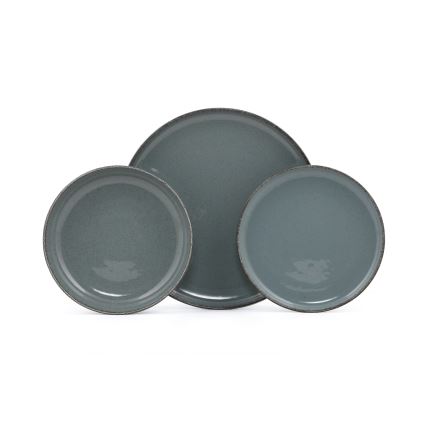 Jedálenská súprava 18 ks modrá/porcelán