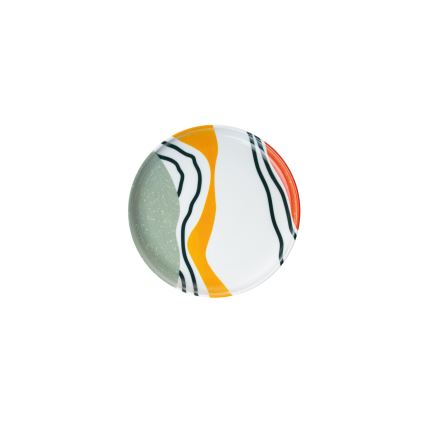 Jedálenská súprava 18 ks pestrofarebná/porcelán