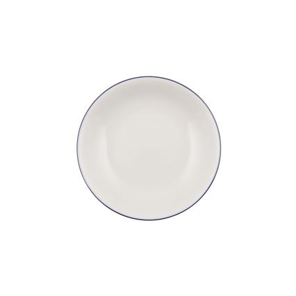 Jedálenská súprava 24 ks biela/modrá/porcelán