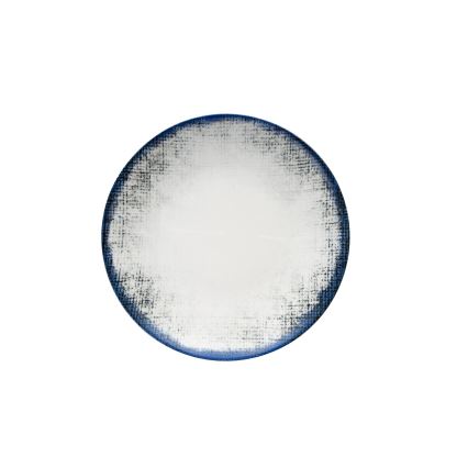 Jedálenská súprava 24 ks biela/modrá/porcelán